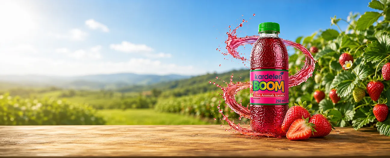 Boom Çilek Aromalı İçecek